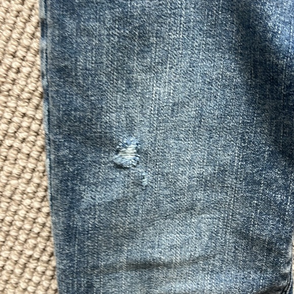 Girls High-Rise Distressed Ankle Jeggings with Washwell - Medium Wash (size 10) - Picture 7 of 9